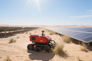 industrial lawn mower for solar farm