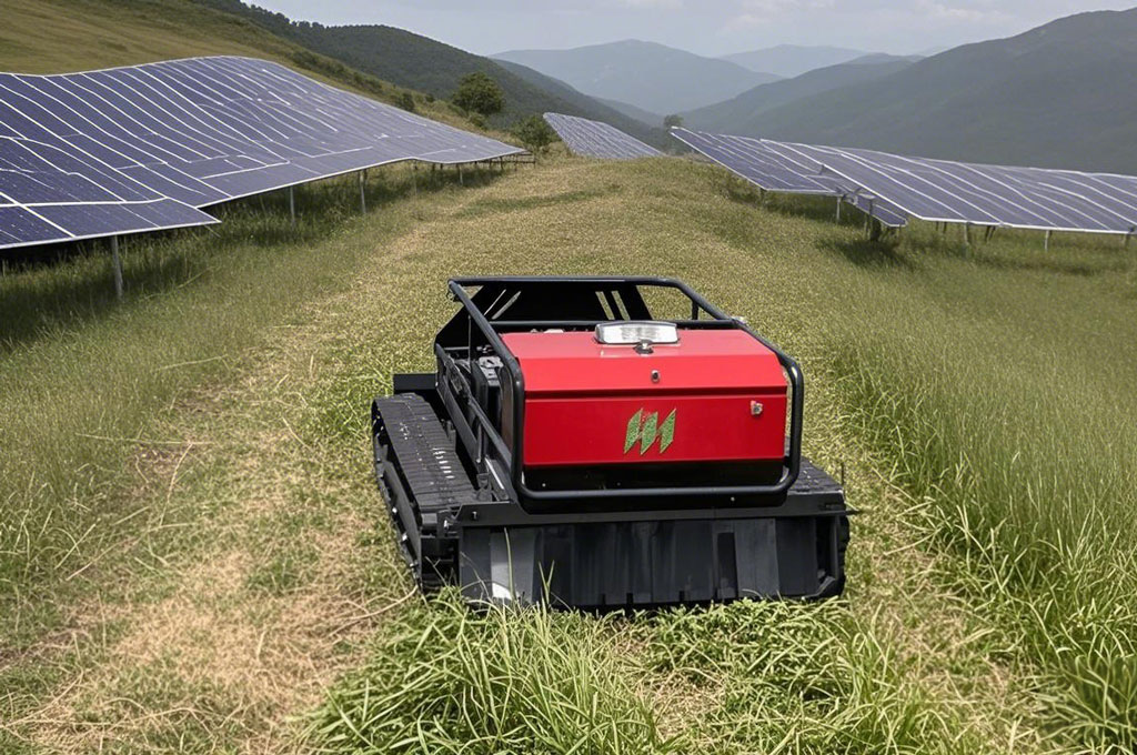 remote control mower for solar farms